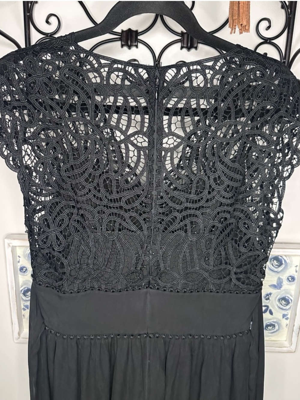 Kate Spade Black Lace Whimsigoth Midi Dress - Picture 7 of 9